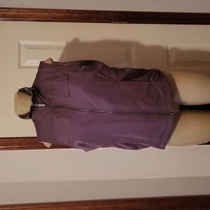 Columbia Brown Vest Faux Fur Collar Size Medium